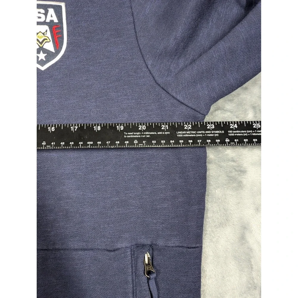 United States of America Jacket Mens XL Blue Red Full Zip Team USA Crest Fleece
